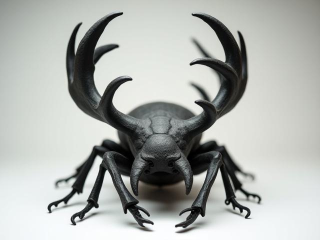 精巧に作られたクワガタムシの置物